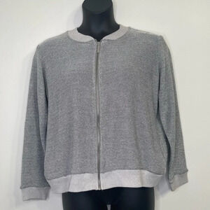 Capsule Metallic Silver Jacket Size 16/18
